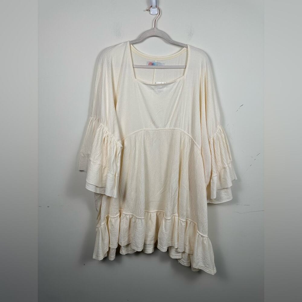 NWT Free People El Mar Mini Dress Size Size Small Color Painted White - Picture 2 of 7